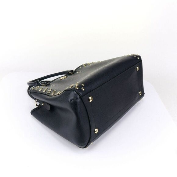 NWT Coach Studded Crossgrain Margo Carryall 35274 Midnight - Picture 8 of 10